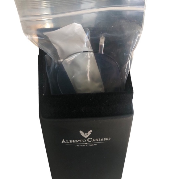 Alberto Casiano Blue Light Blocking Gaming Glasses Silver/Black Frame Unisex - Picture 5 of 5